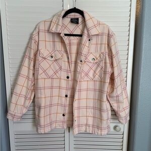 Plaid Fleece Pink Jacket